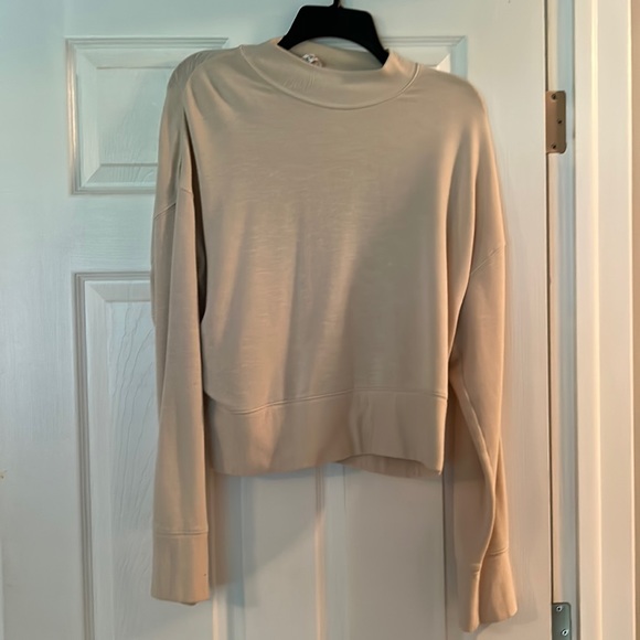 Cream Turtle neck Fabletics sweater - Picture 1 of 5
